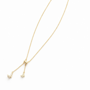aurelle butterfly drop necklace