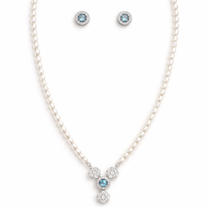 celeste blue crystal signature set