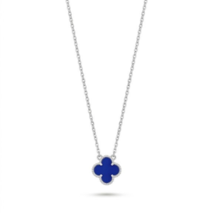 celestia blue clover necklace