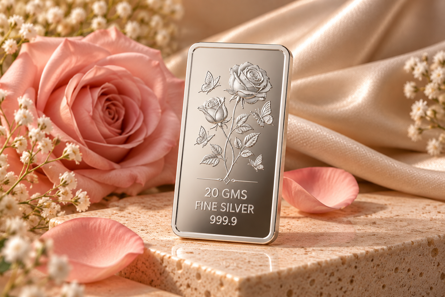 Rose Silver Bar Rose Silver Bar